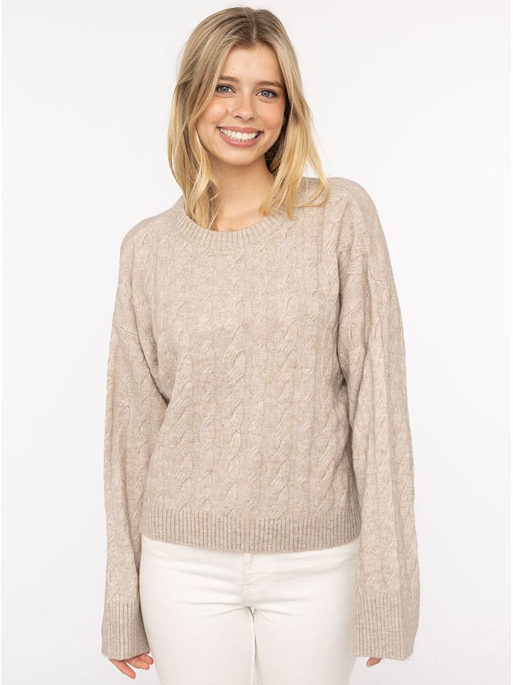 Sweter w kolorze beżowym