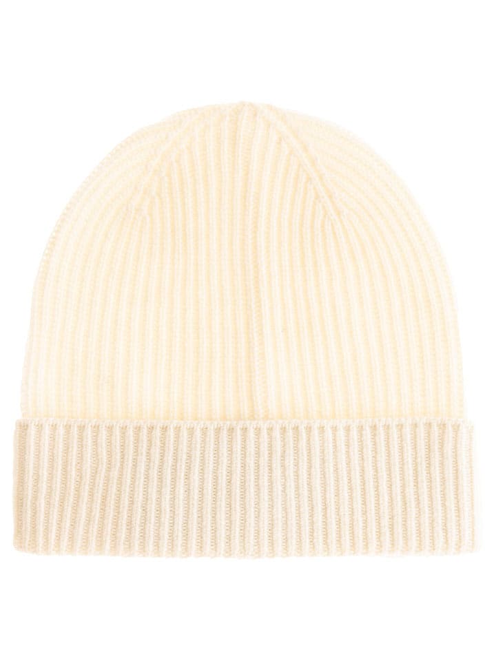 Kaschmir-Mütze in Creme