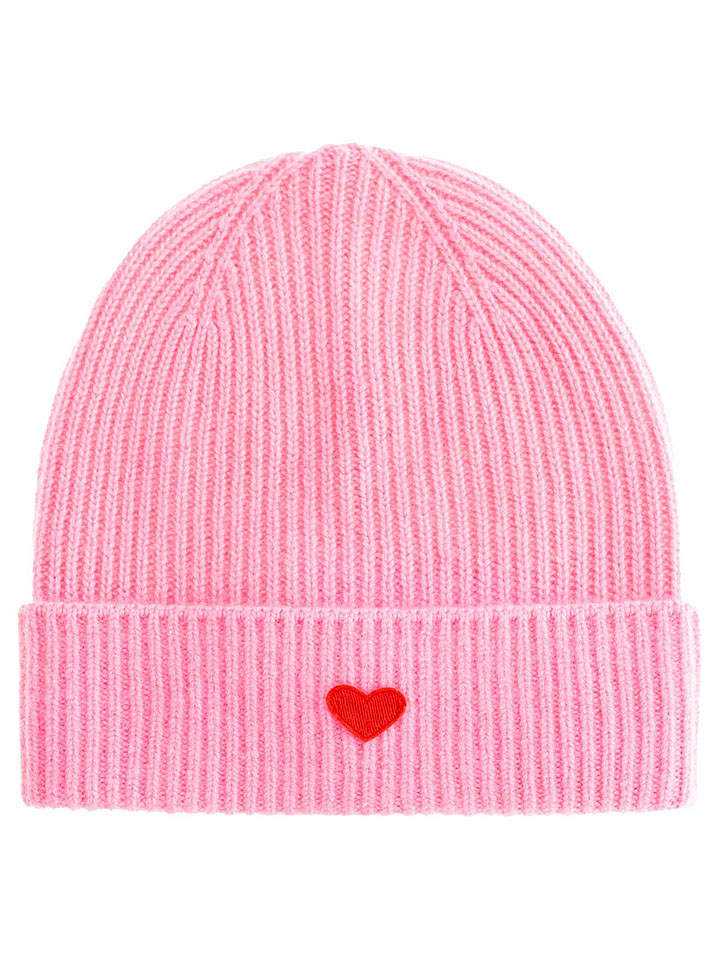 Kaschmir-Beanie in Pink