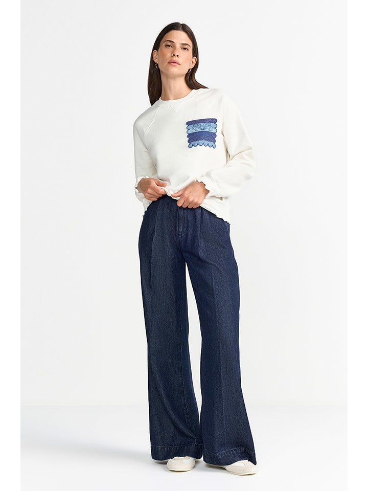 Sweatshirt in Weiß