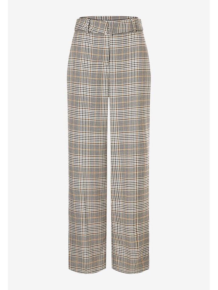 Hose in Schwarz/ Beige