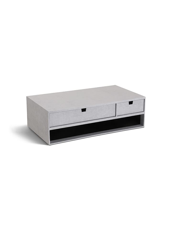 Monitorstandaard "Ted" grijs - (B)48,5 x (H)15 x (D)26 cm
