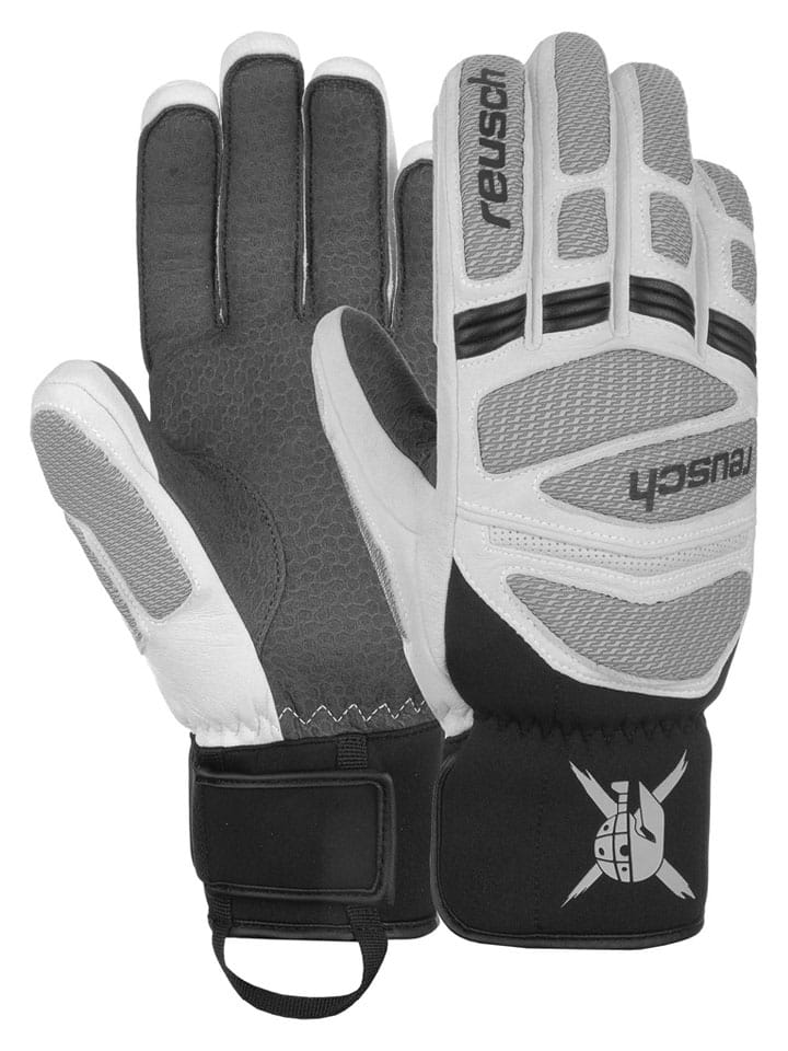 Funktionsfingerhandschuhe "Worldcup Warrior DG" in Weiß/ Grau