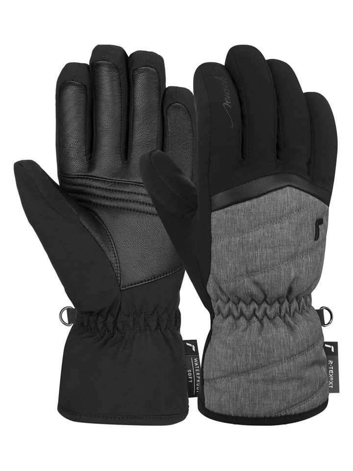 Funktionsfingerhandschuhe "Lenda" in Schwarz/ Grau