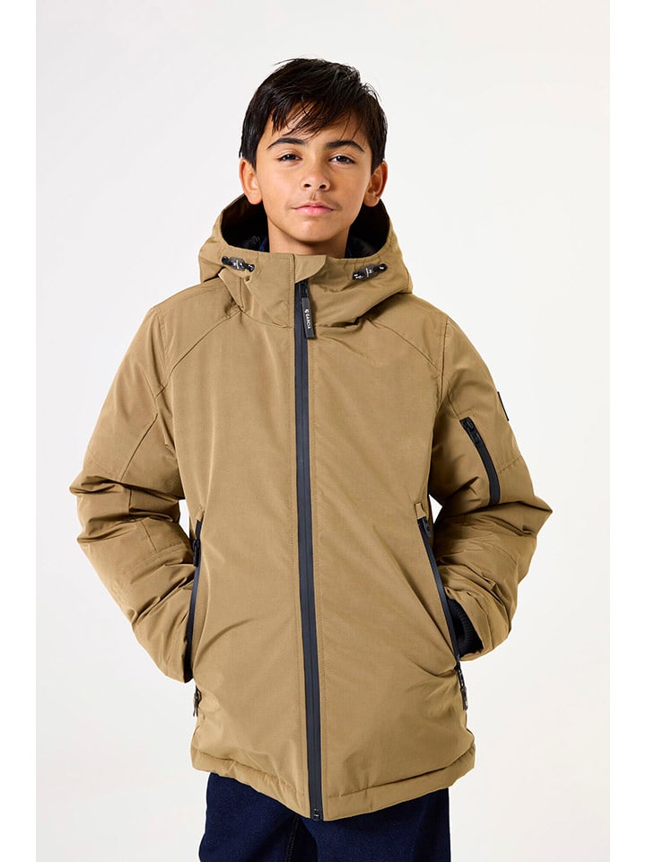 Parka w kolorze jasnobrązowym