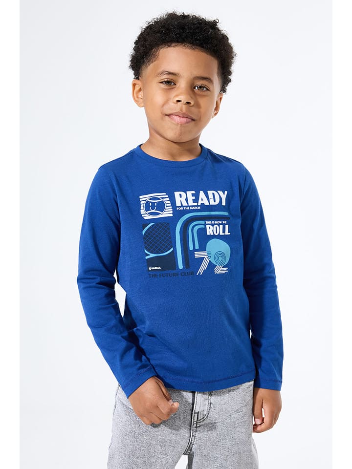 Longsleeve in Blau