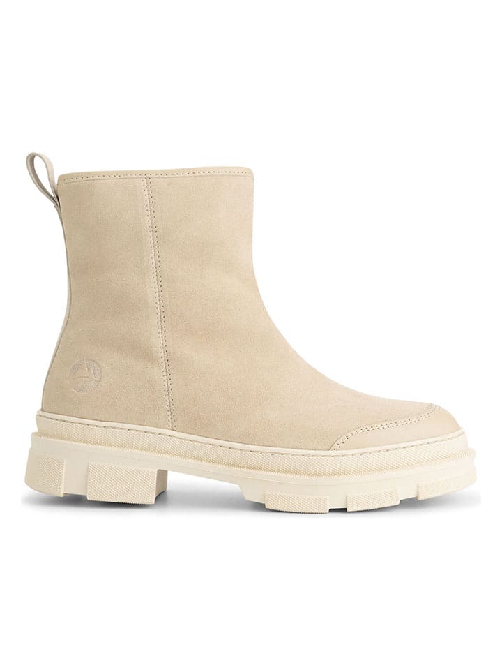 Leren boots "Kelowna" crème/beige