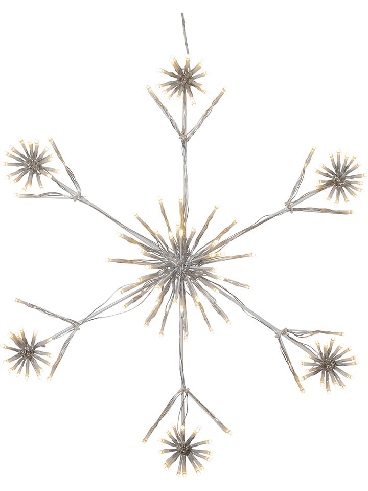 LED-Silhouette "Flower Snowflake" in Weiß - Ø 60 cm