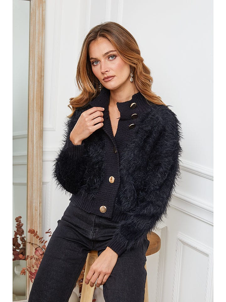 Cardigan "Bandole" in Schwarz