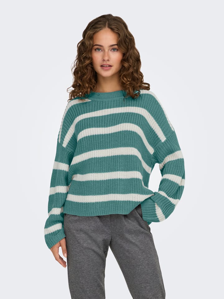 Sweter w kolorze turkusowym