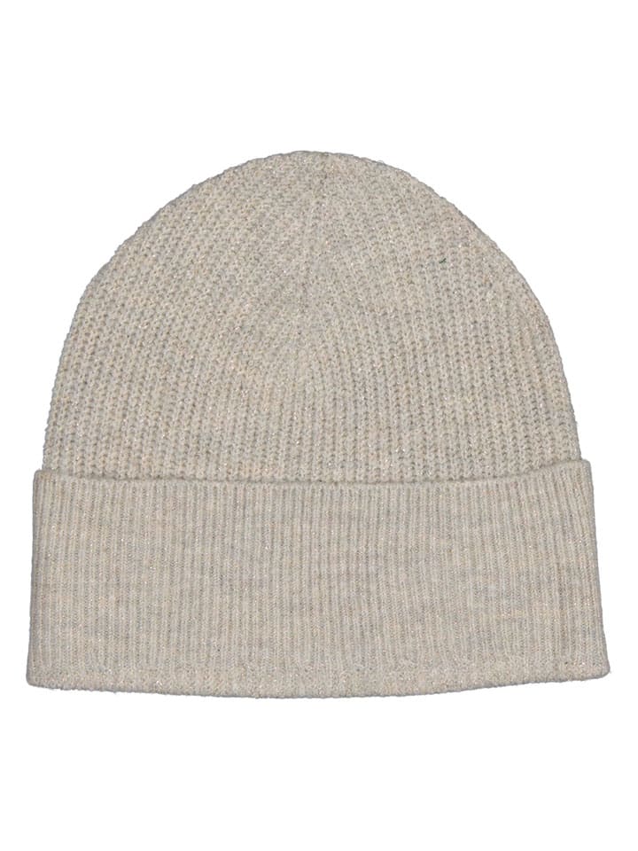 Czapka beanie w kolorze beżowo-szarym