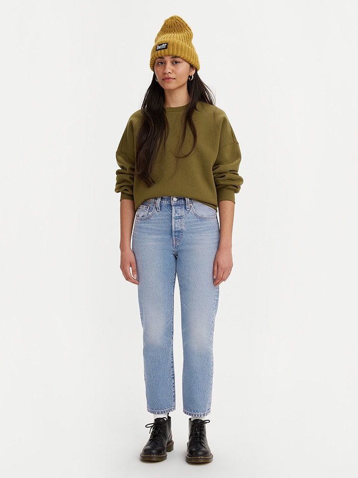 Jeans - Tapered fit - in Hellblau