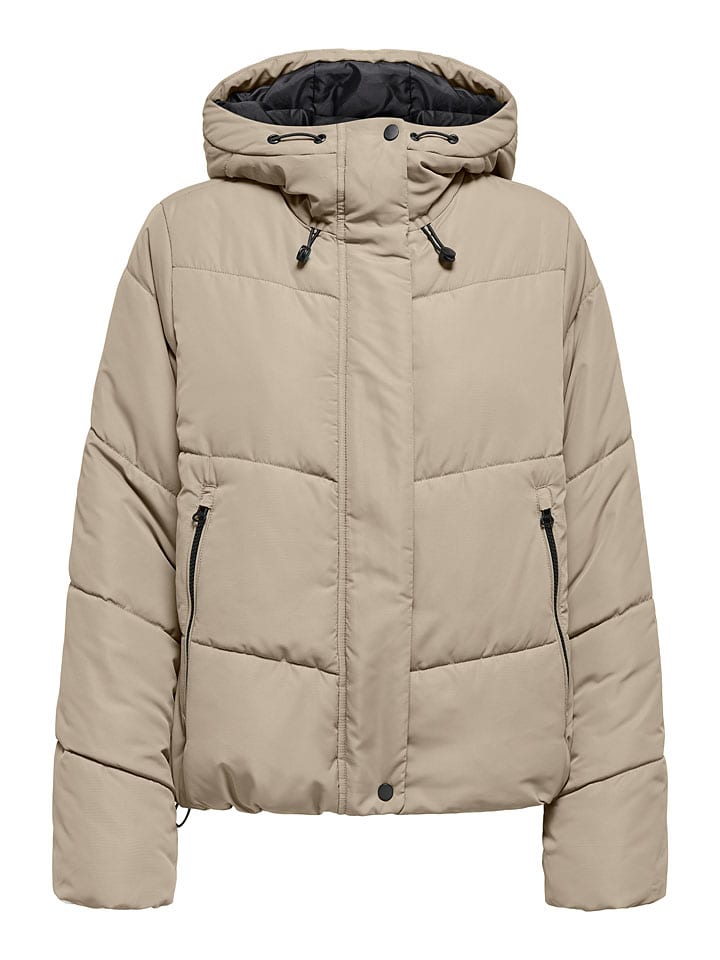 Steppjacke in Beige