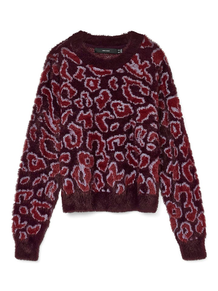 Sweter w kolorze bordowo-czerwonym