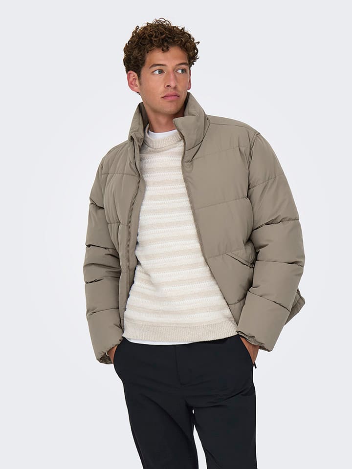 Winterjacke "Pack Life" in Taupe