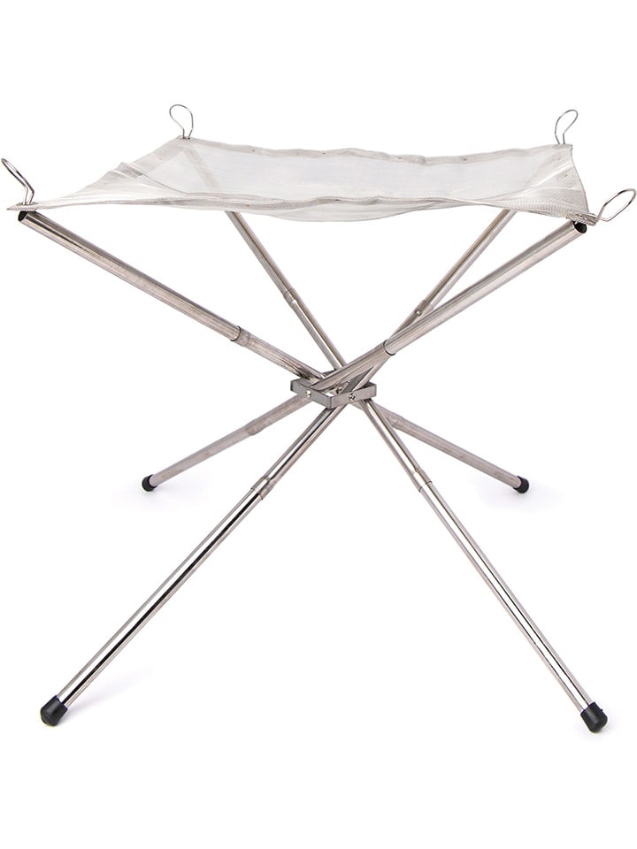 Feuerschale in Silber - (B)33 x (H)42 cm