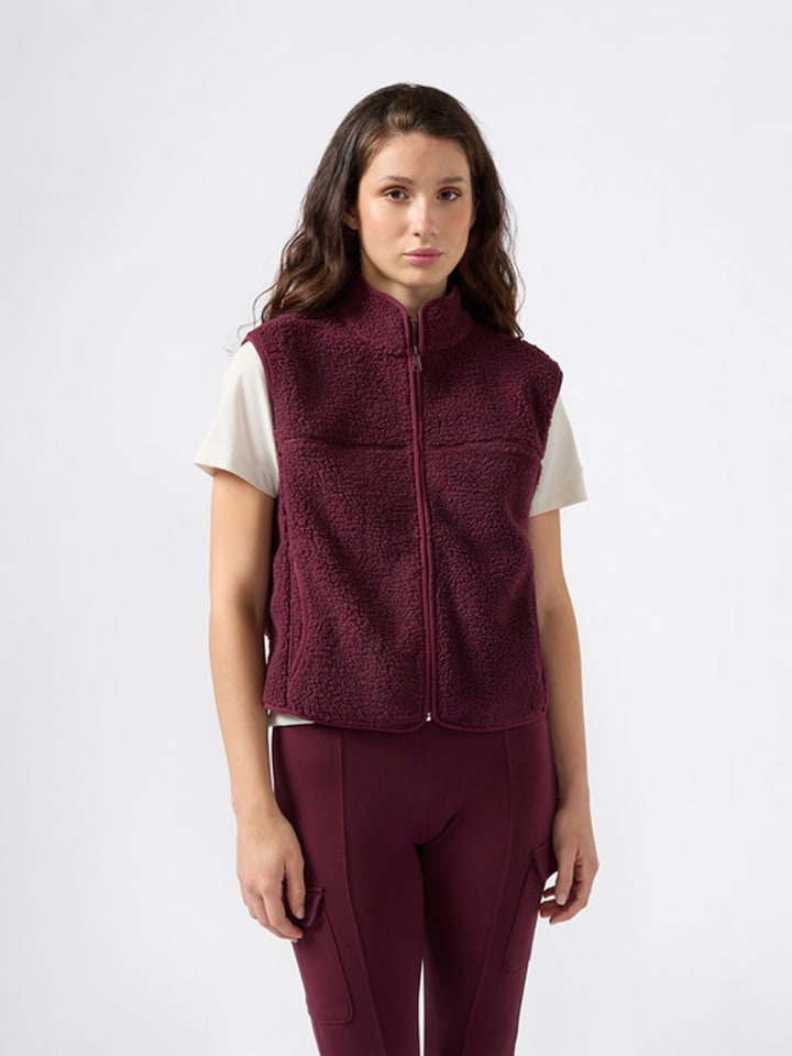 Fleece bodywarmer paars
