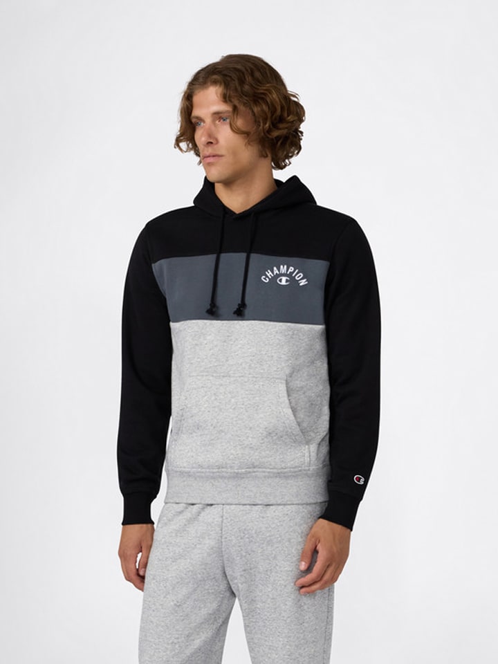 Hoodie zwart/grijs