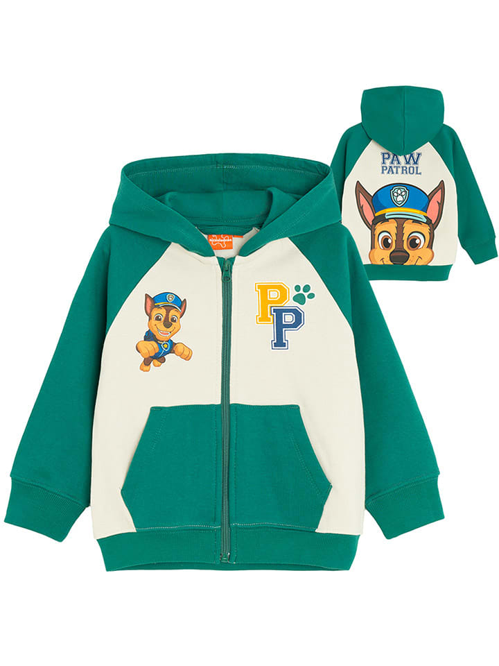 Bluza w kolorze zielono-kremowym