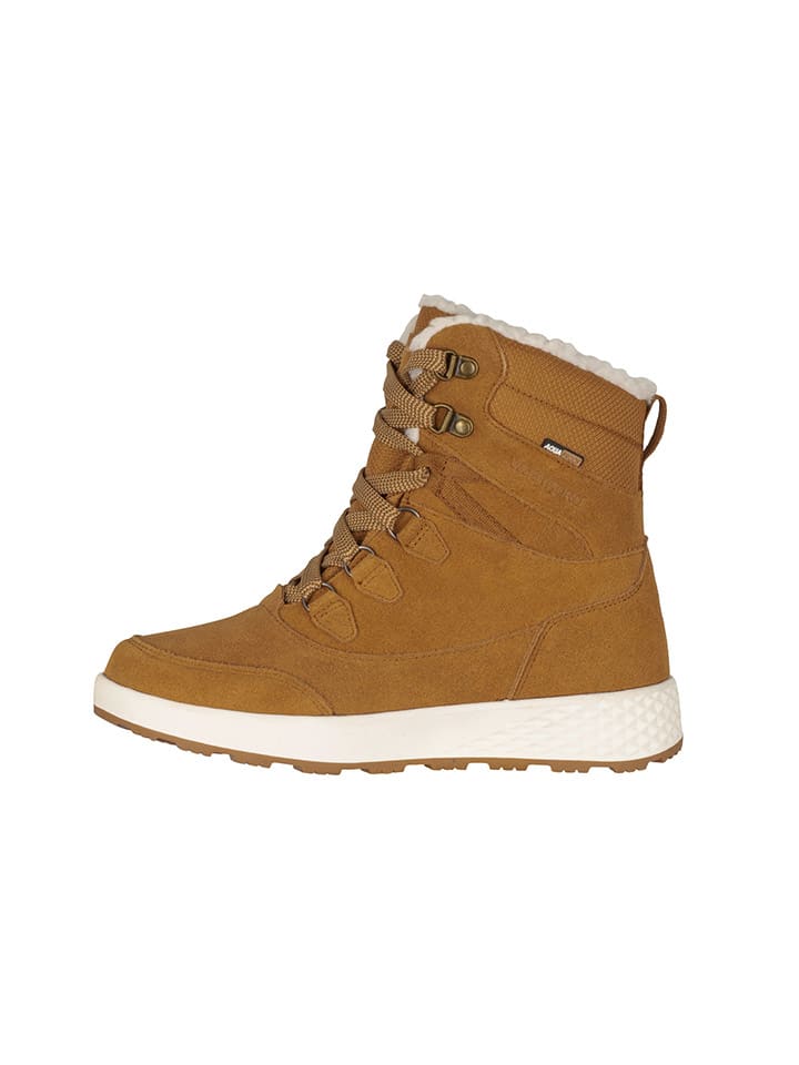 Leren winterboots "Eldfjall" lichtbruin