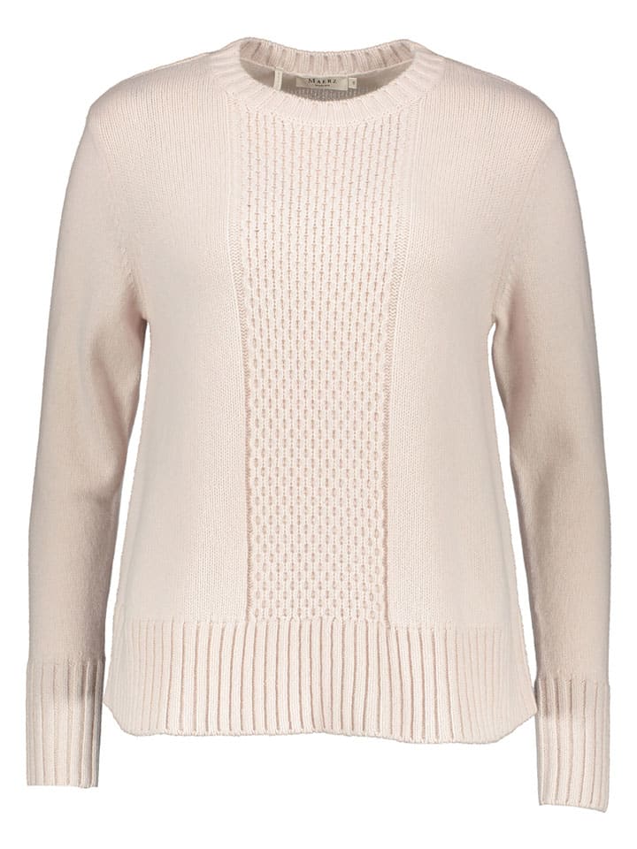 Wollpullover in Creme
