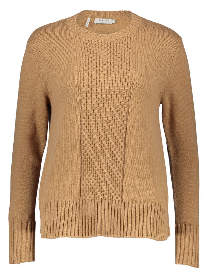 Wollpullover in Camel