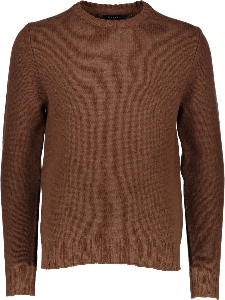 Wollpullover in Dunkelbraun