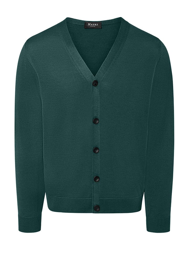 Wollcardigan in Petrol