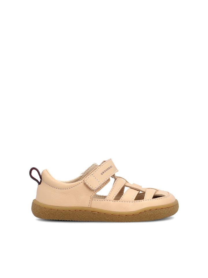 Skórzane buty "Noto" w kolorze beżowym do chodzenia na boso