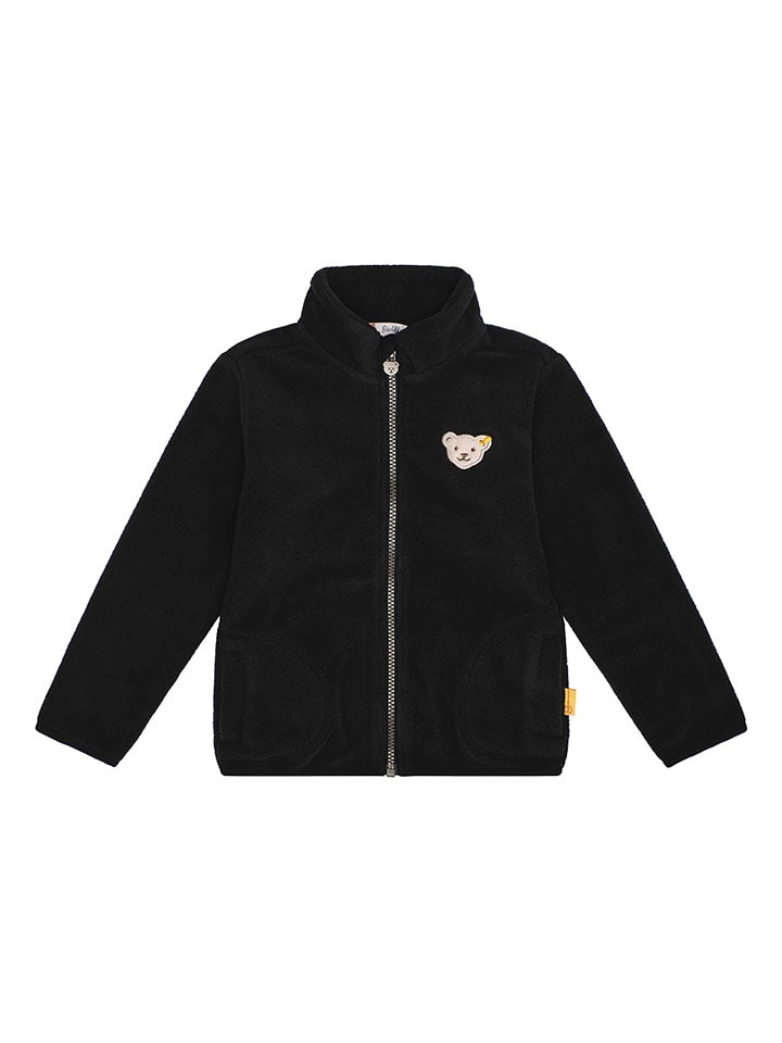Fleecejacke in Schwarz