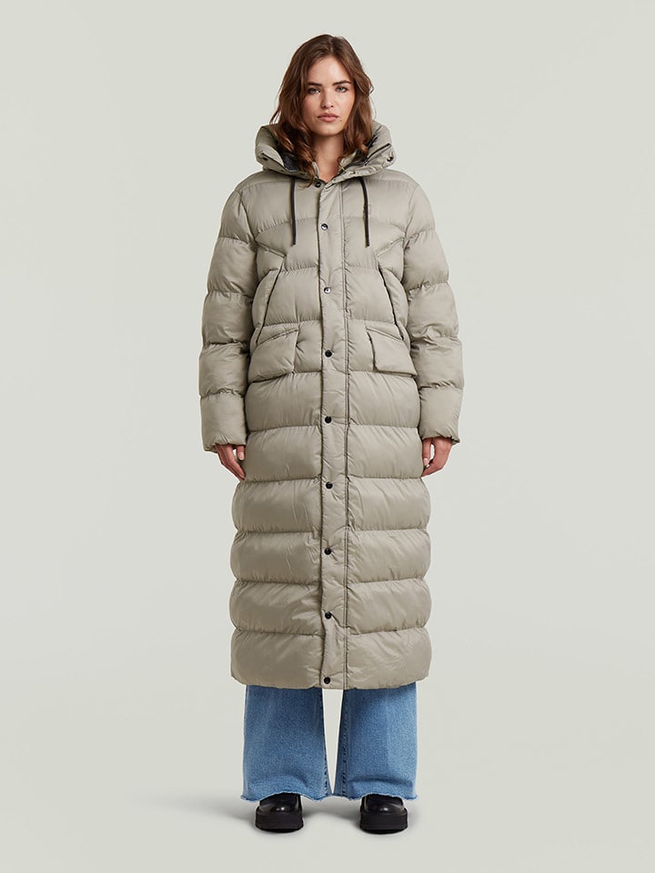 Wintermantel in Taupe