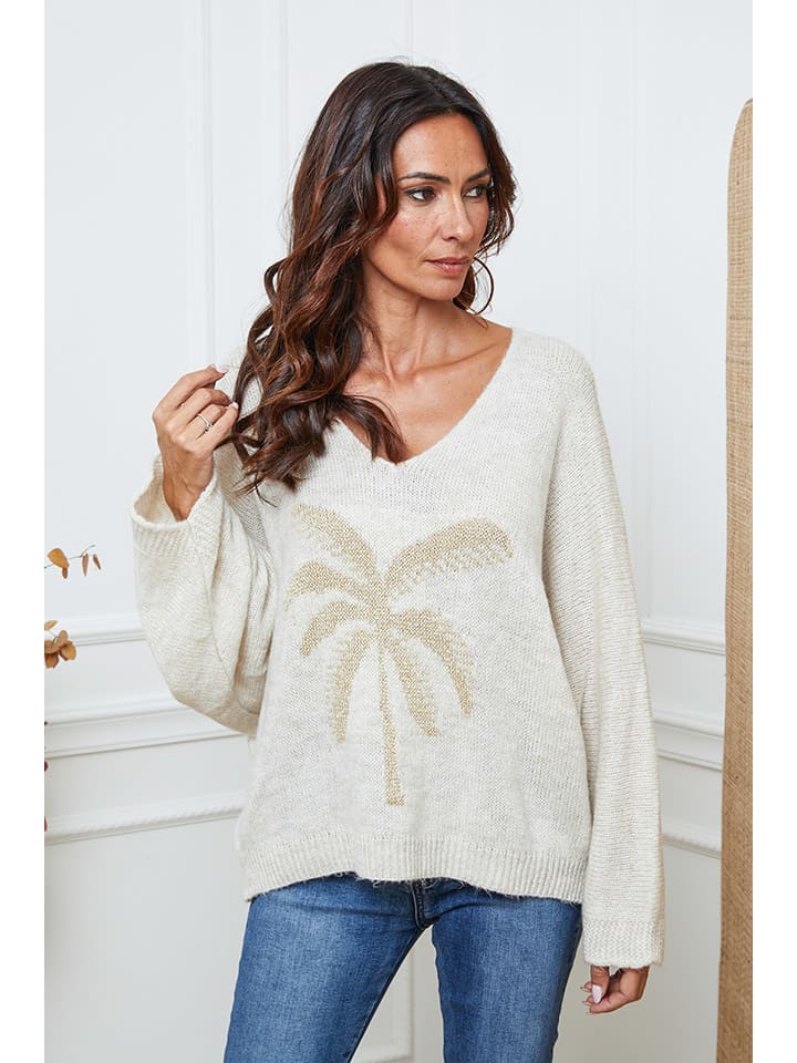 Sweter "Adandine" w kolorze beżowym