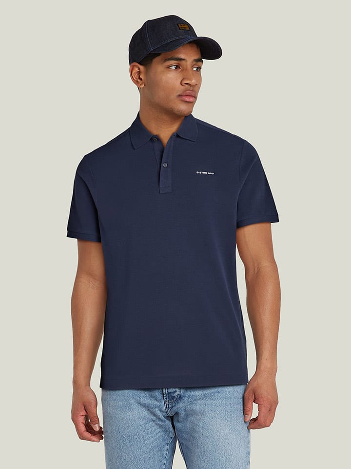 Koszulka polo w kolorze granatowym