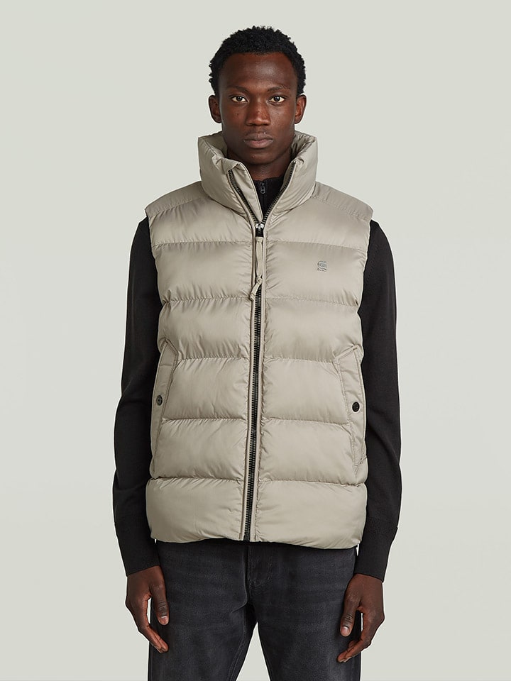 Steppweste in Beige