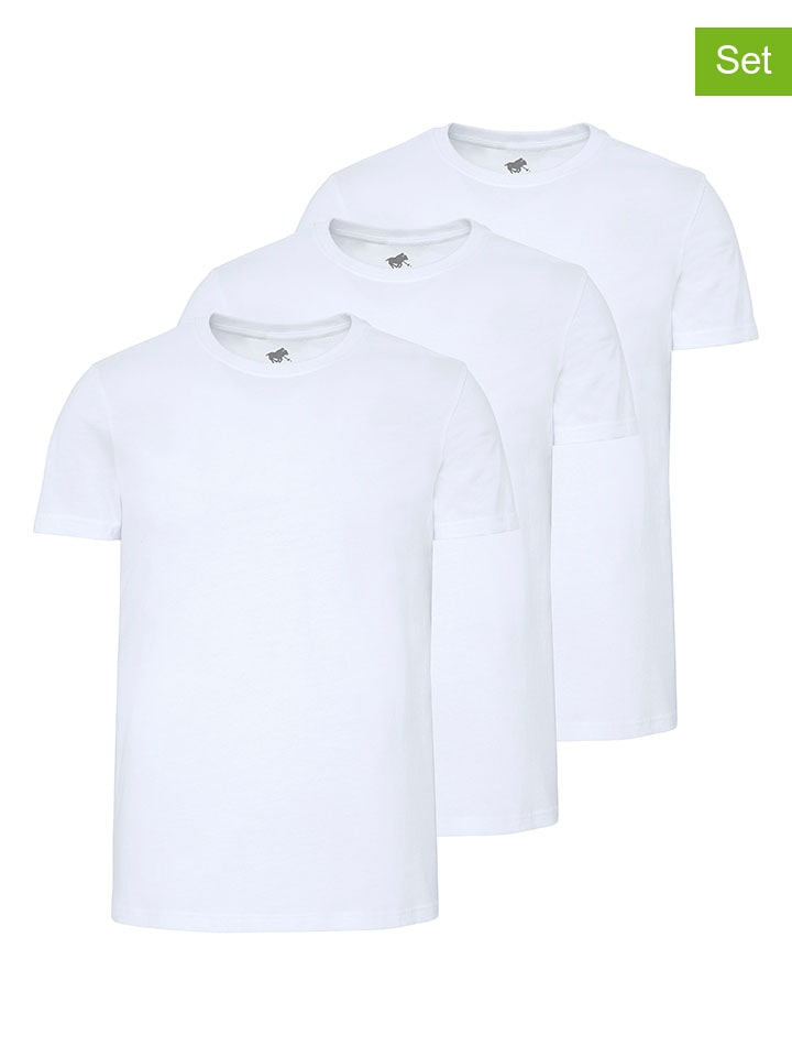 3er-Set: Shirts in Weiß
