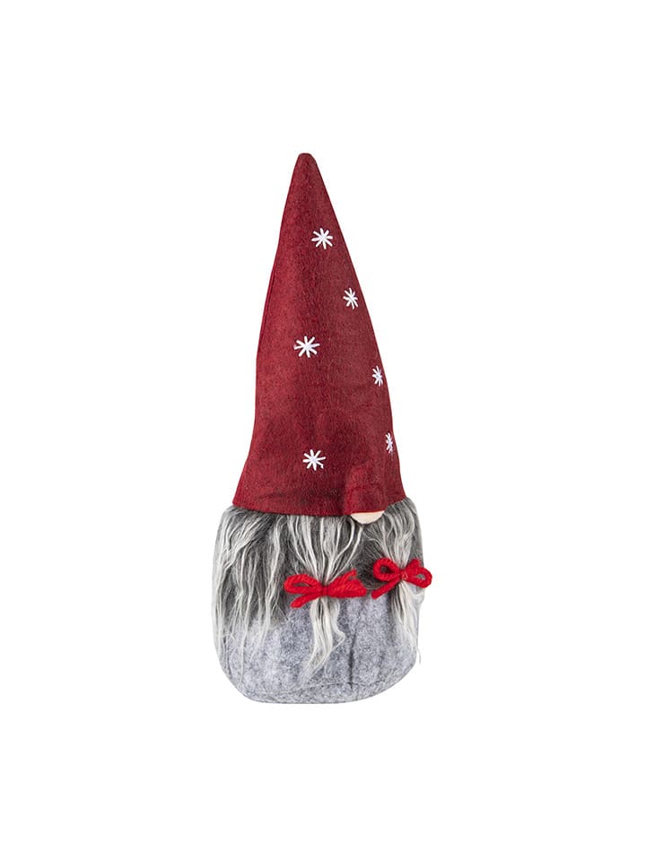 Weihnachtswichtel in Rot/ Grau - (H)24 cm