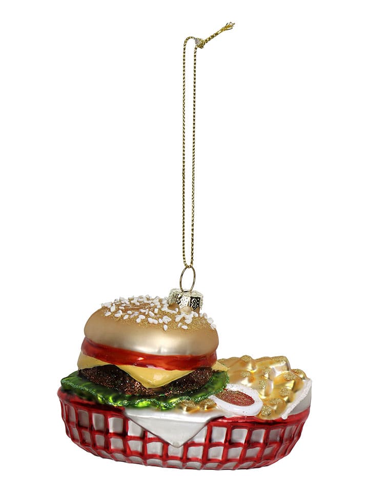 Baumschmuck "Hamburger Fries" in Bunt - (B)10 cm