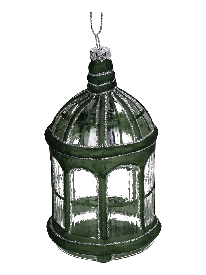 Baumschmuck "Chinese Pavillion" in Grün - (H)13 cm