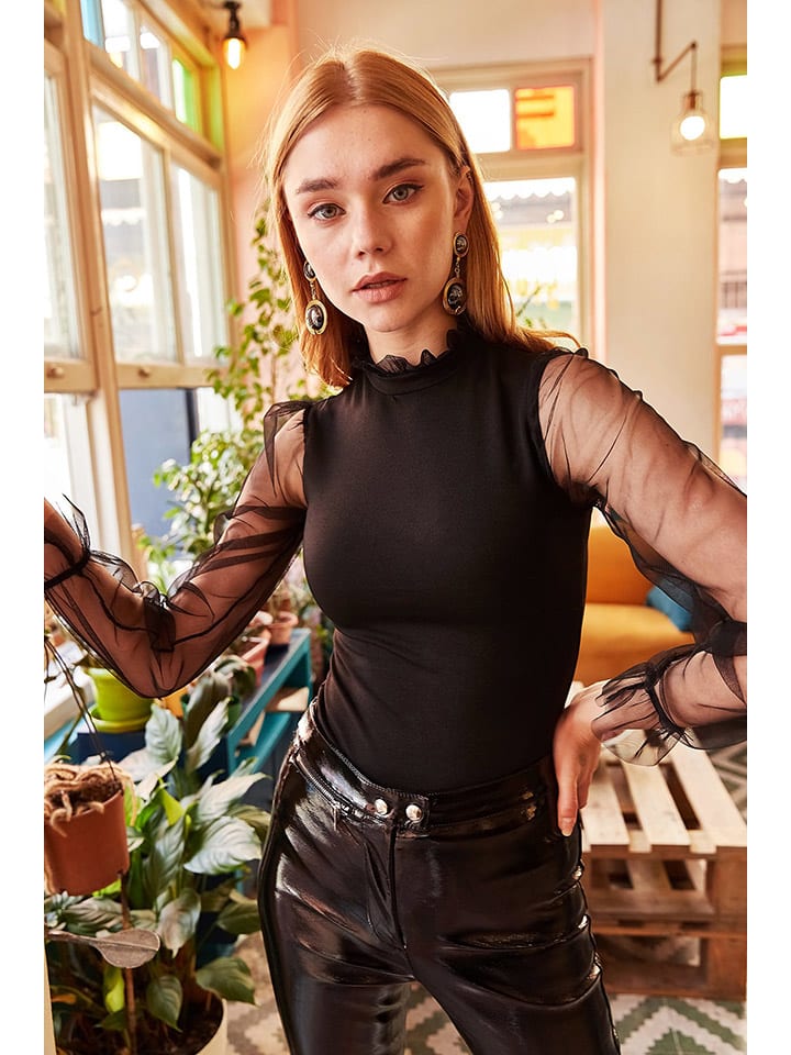 Blouse zwart