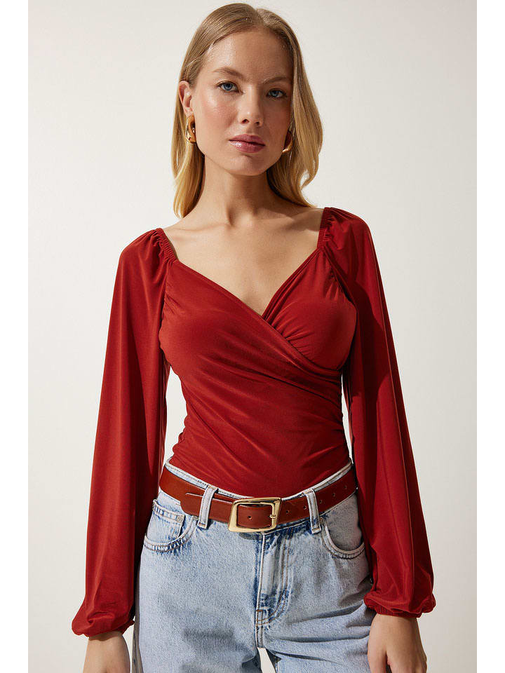 Bluse in Rot