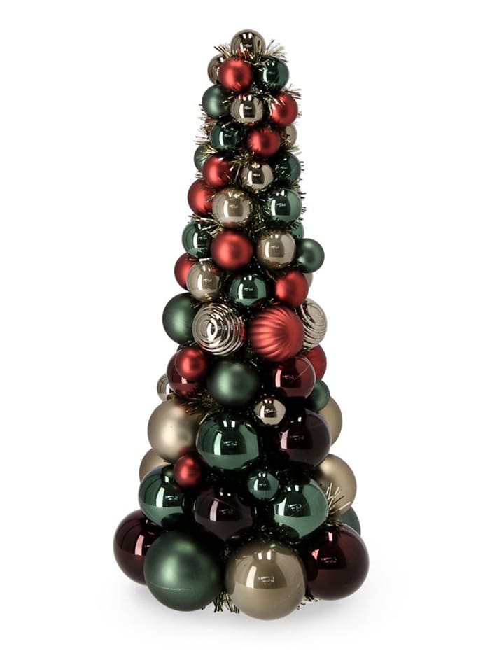 Decofiguur "Joe" groen/rood/goudkleurig - (H)39,5 cm