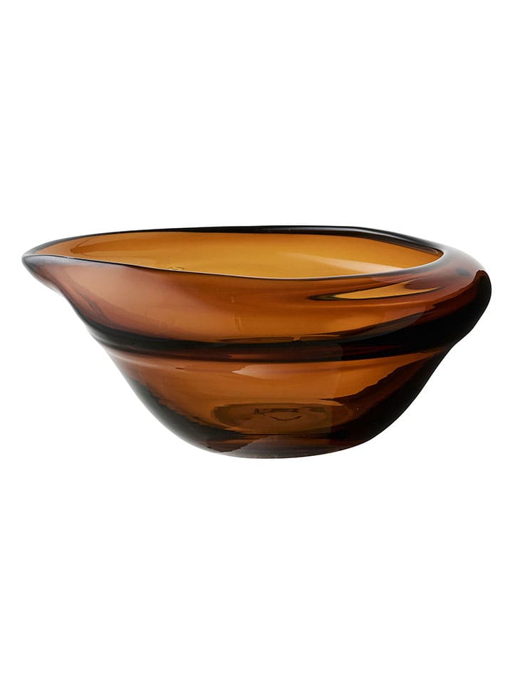 Miska dekoracyjna w kolorze brązowym - 29 x 11 x 26 cm