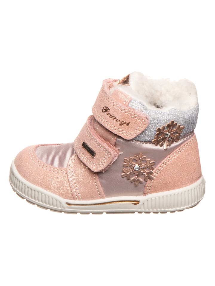 Leren boots abrikooskleurig