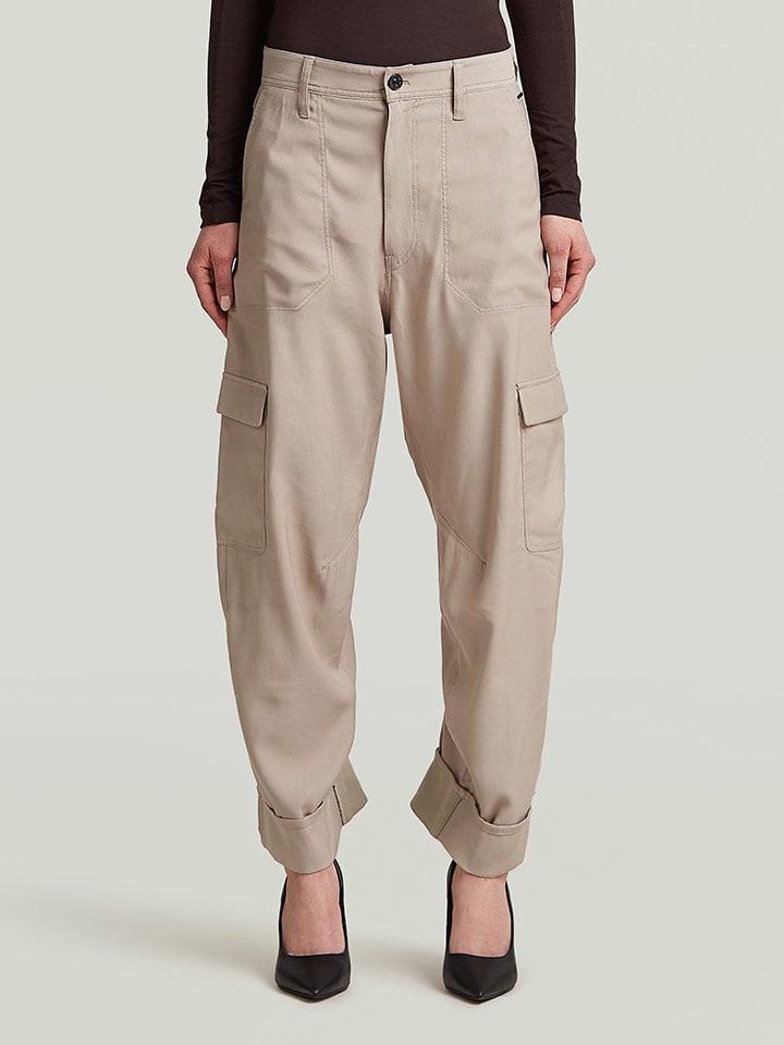 Cargohose in Beige