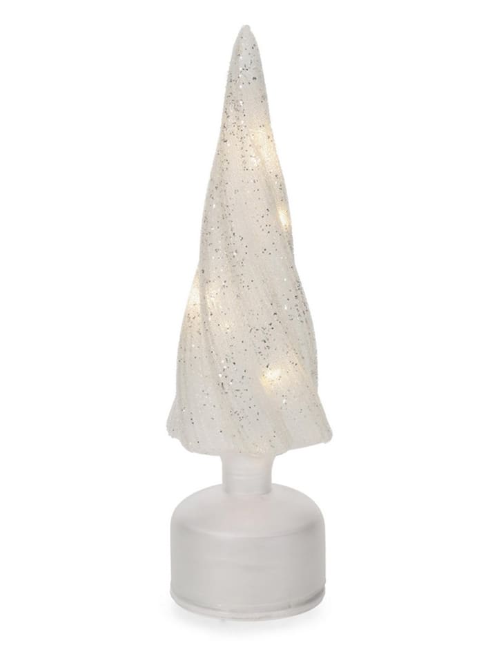Dekoracyjna lampa LED "Karyn" w kolorze białym - wys. 33 cm