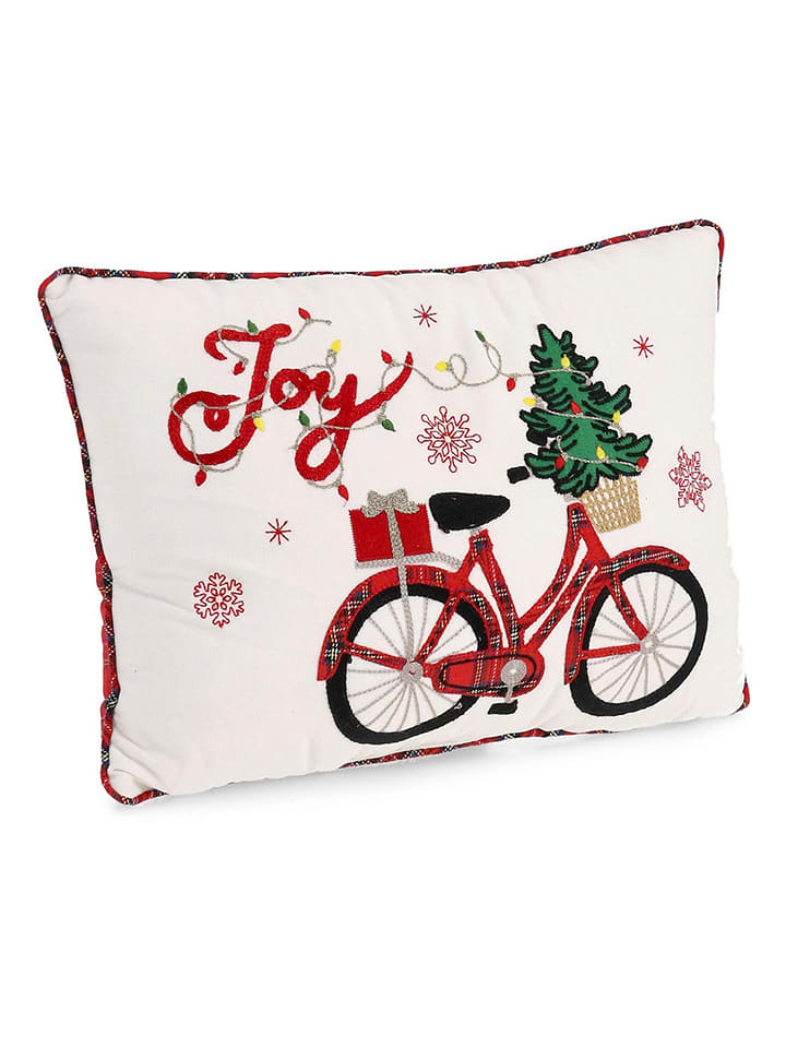 Kissen "Bicycle" in Bunt - (L)33 x (B)45 cm
