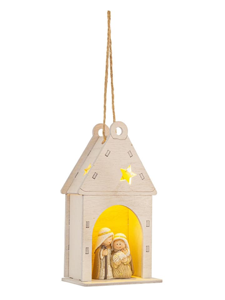 Christbaumornament "Jane" in Creme - (H)13,8 cm