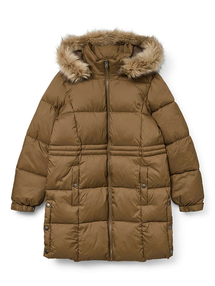 Płaszcz zimowy "VMPINAR COAT" w kolorze khaki