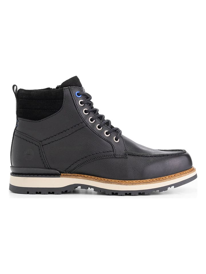 Leren boots "Levring" zwart