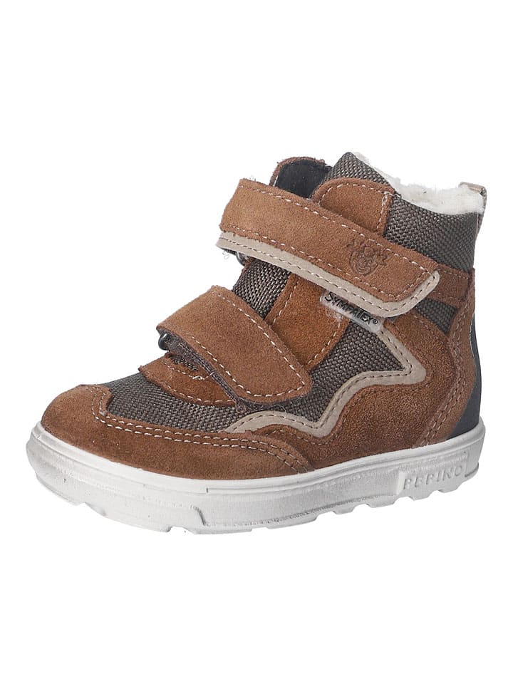 Leren winterboots "Paul" lichtbruin